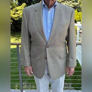 Jos. A. Bank Beige Plaid Blazer